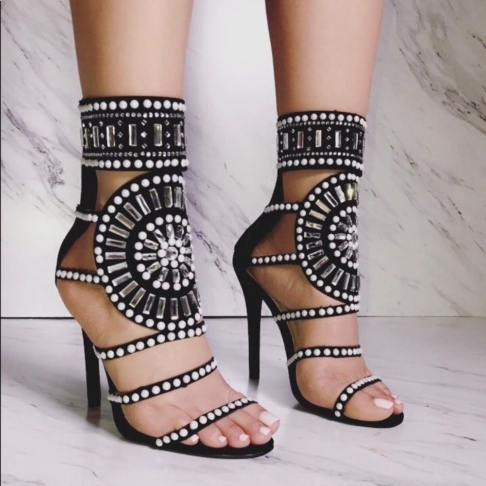 Beautiful jeweled shoes from Lola Shoetique